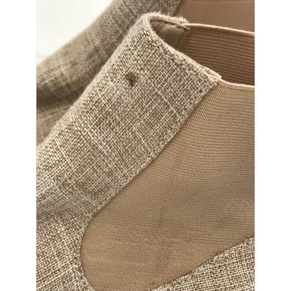 Dolce Vita Pepper Nude Tan Lug Sole Chelsea Boots Size 8 Pull On - Picture 7 of 11